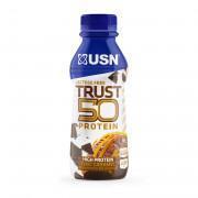 Embalagem de 6 bebidas de caramelo de chocolate 500ml USN Trust Protein Fuel 50